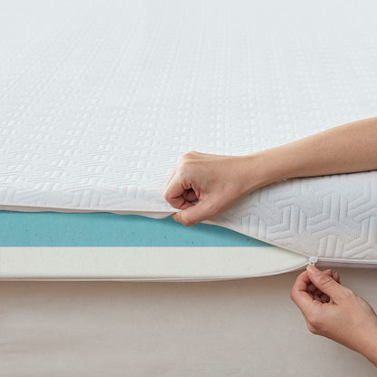 4" Gel Memory Foam with 3M Cover Mattress Topper - Quahog Bay Bedding