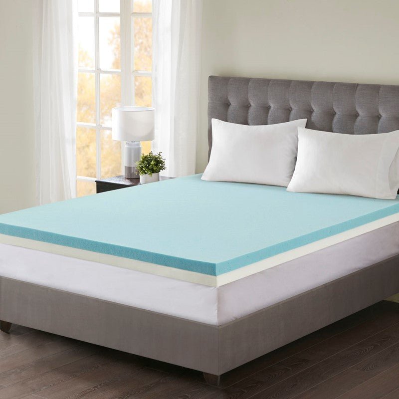 4" Gel Memory Foam with 3M Cover Mattress Topper - Quahog Bay Bedding