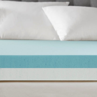 4" Gel Memory Foam with 3M Cover Mattress Topper - Quahog Bay Bedding