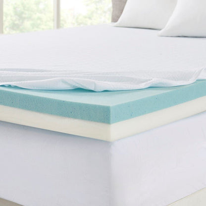 4" Gel Memory Foam with 3M Cover Mattress Topper - Quahog Bay Bedding