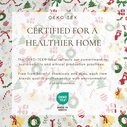 4 - Piece Turkish Cotton Christmas Flannel Sheet - Christmas Sheets - Quahog Bay Bedding