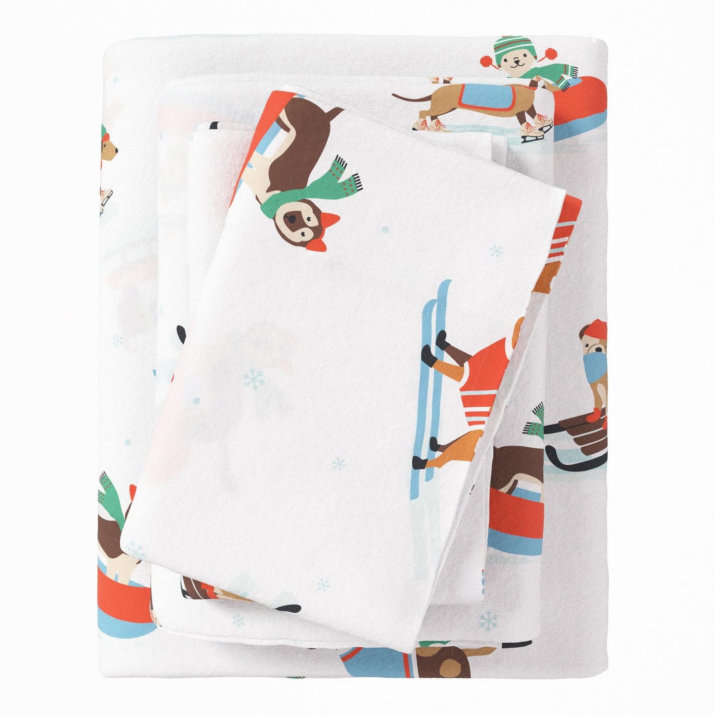 4 - Piece Turkish Cotton Flannel Sheet - Fall & Christmas Sheets - Quahog Bay Bedding