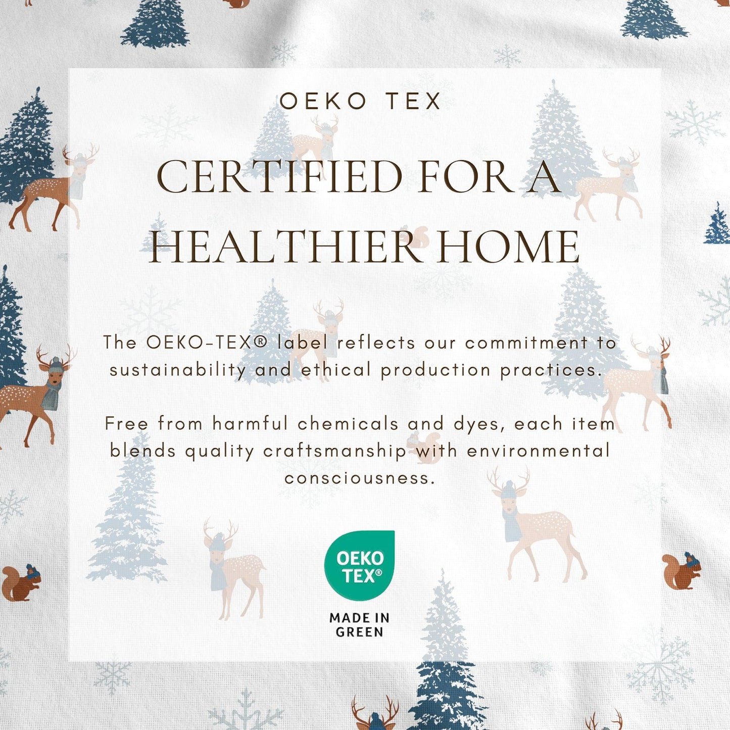 4 - Piece Turkish Cotton Flannel Sheet - Fall & Christmas Sheets - Quahog Bay Bedding