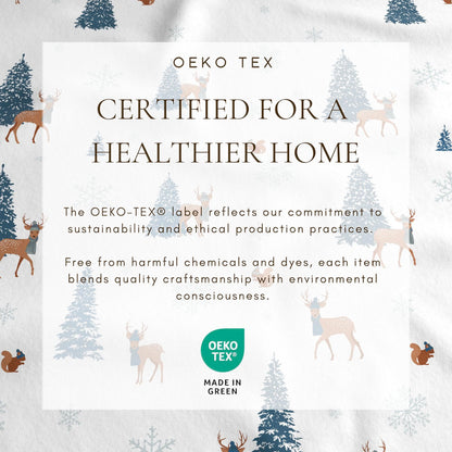 4 - Piece Turkish Cotton Flannel Sheet - Fall & Christmas Sheets - Quahog Bay Bedding