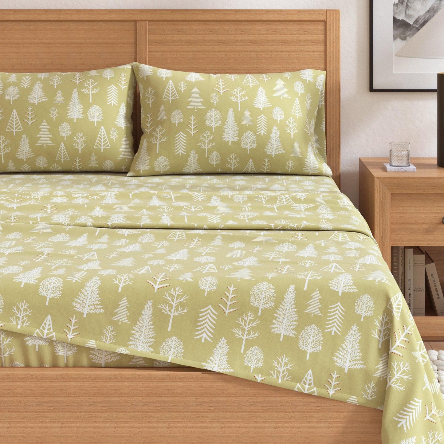 4 - Piece Turkish Cotton Flannel Sheet - Fall & Christmas Sheets - Quahog Bay Bedding