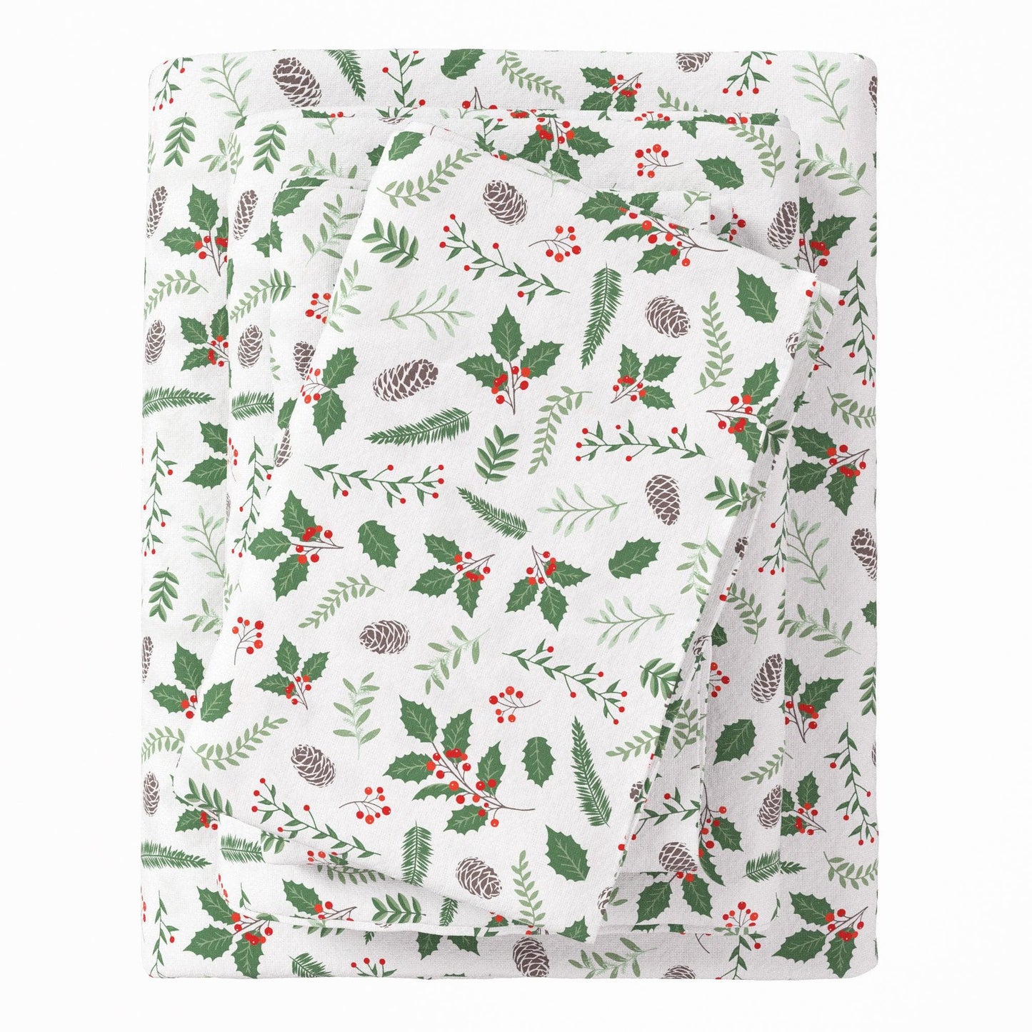 4 - Piece Turkish Cotton Flannel Sheet - Fall & Christmas Sheets - Quahog Bay Bedding