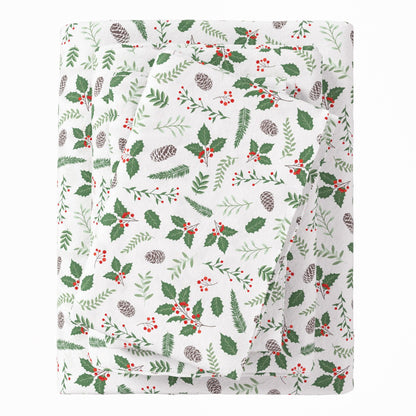 4 - Piece Turkish Cotton Flannel Sheet - Fall & Christmas Sheets - Quahog Bay Bedding