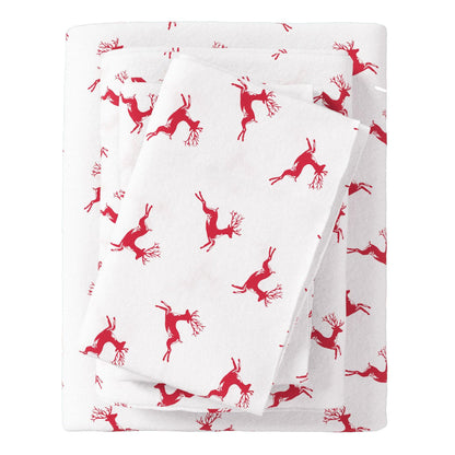 4 - Piece Turkish Cotton Flannel Sheet - Fall & Christmas Sheets - Quahog Bay Bedding