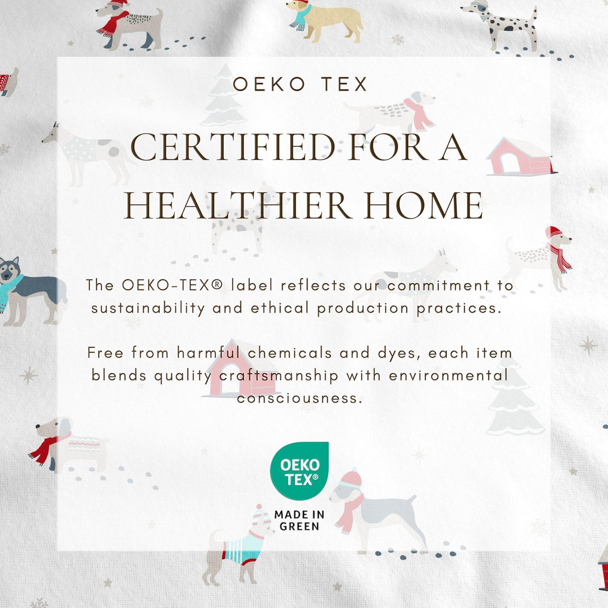 4 - Piece Turkish Cotton Flannel Sheet - Fall & Christmas Sheets - Quahog Bay Bedding