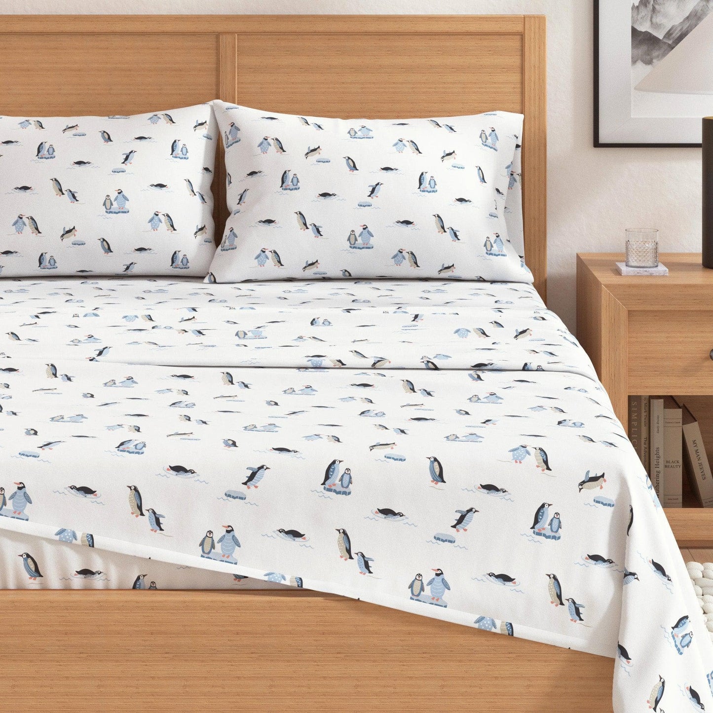 4 - Piece Turkish Cotton Flannel Sheet - Fall & Christmas Sheets - Quahog Bay Bedding