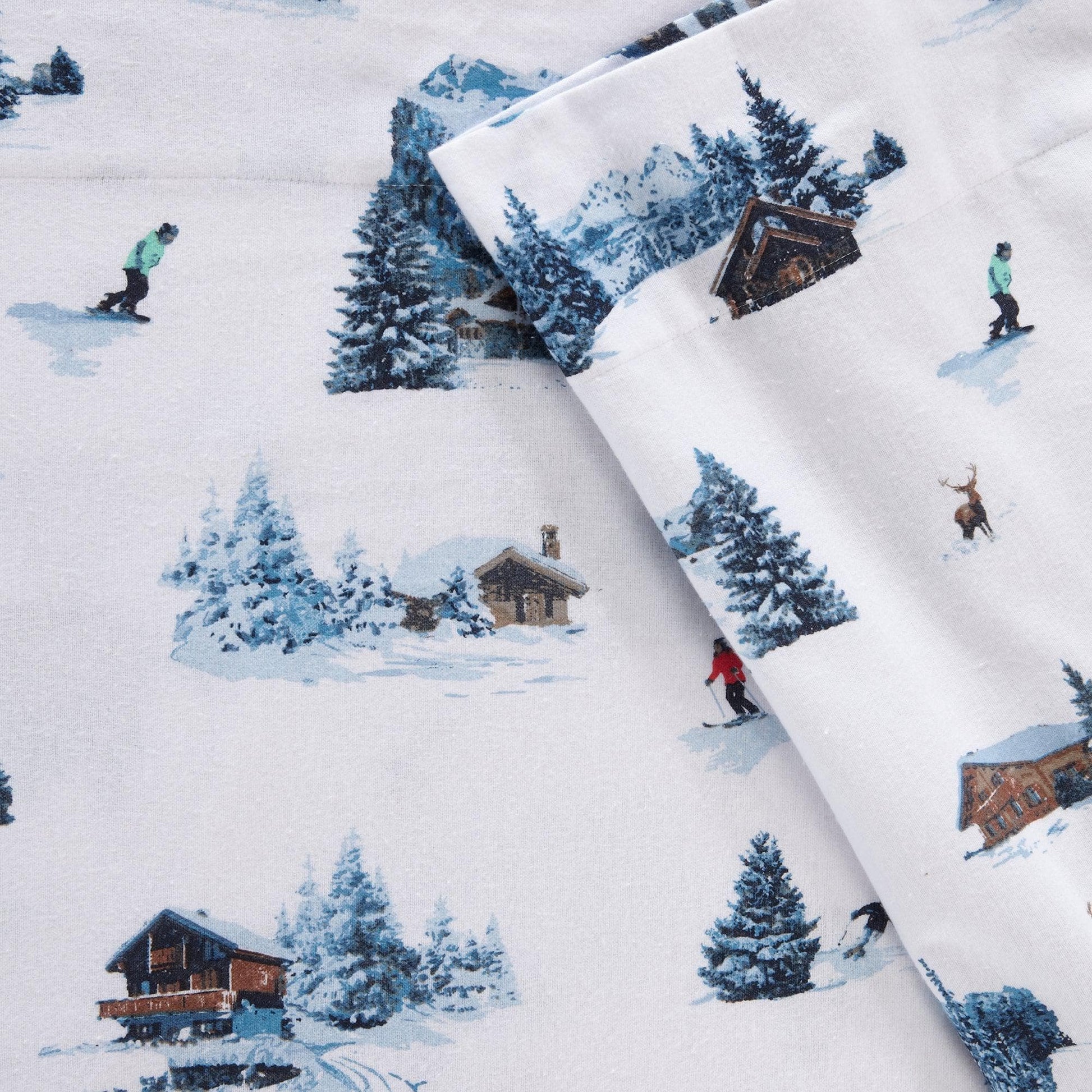 4 - Piece Turkish Cotton Flannel Sheet - Fall & Christmas Sheets - Quahog Bay Bedding