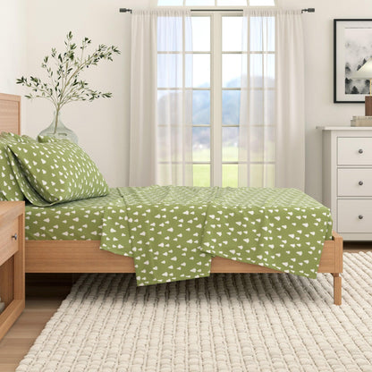 4 - Piece Turkish Cotton Flannel Sheet - Fall & Christmas Sheets - Quahog Bay Bedding