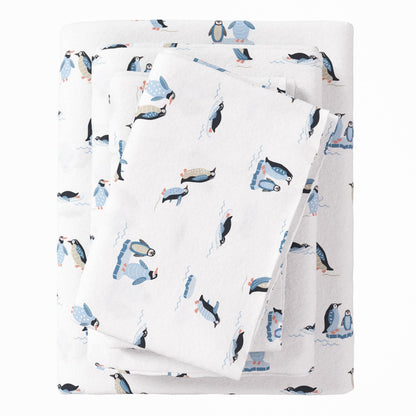 4 - Piece Turkish Cotton Flannel Sheet - Fall & Christmas Sheets - Quahog Bay Bedding