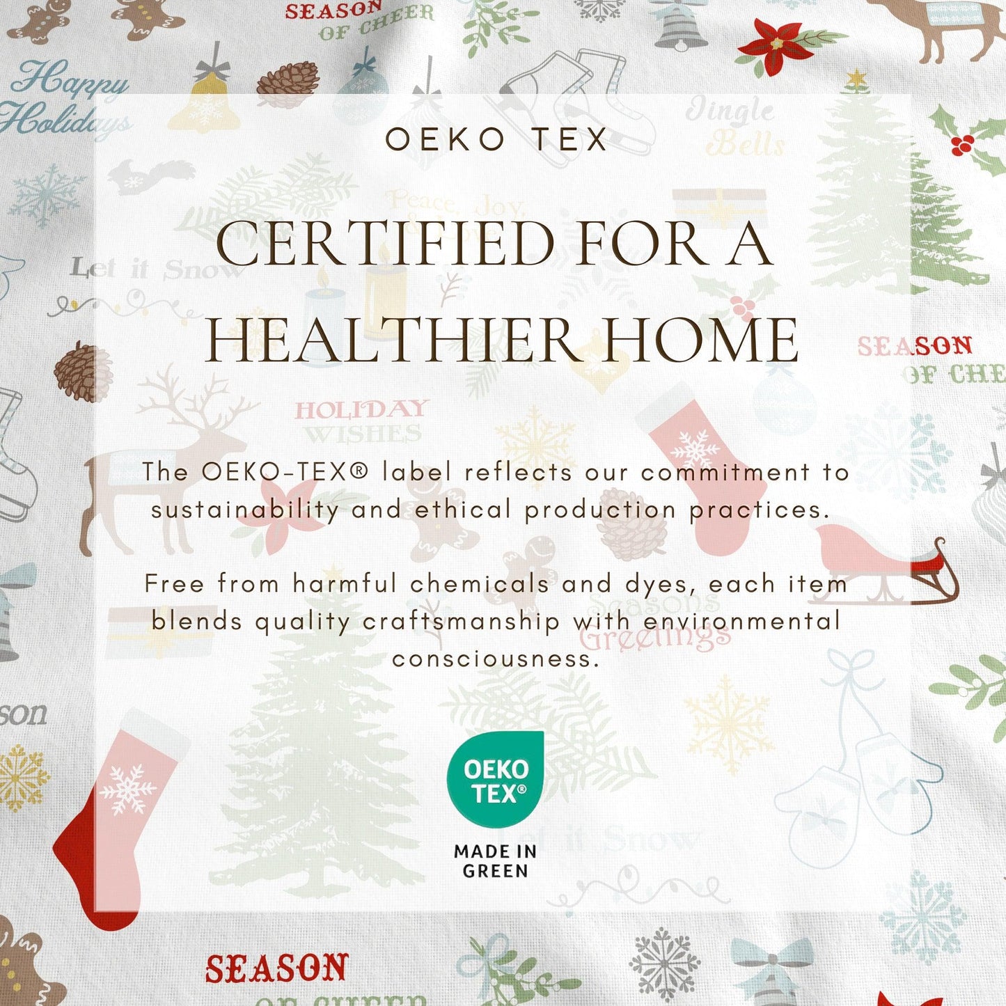 4 - Piece Turkish Cotton Flannel Sheet - Fall & Christmas Sheets - Quahog Bay Bedding