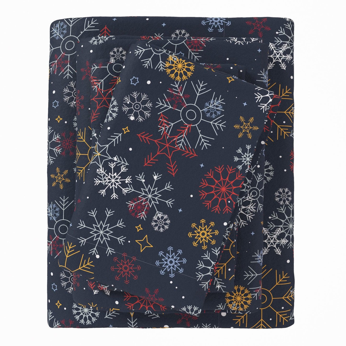 4 - Piece Turkish Cotton Flannel Sheet - Fall & Christmas Sheets - Quahog Bay Bedding