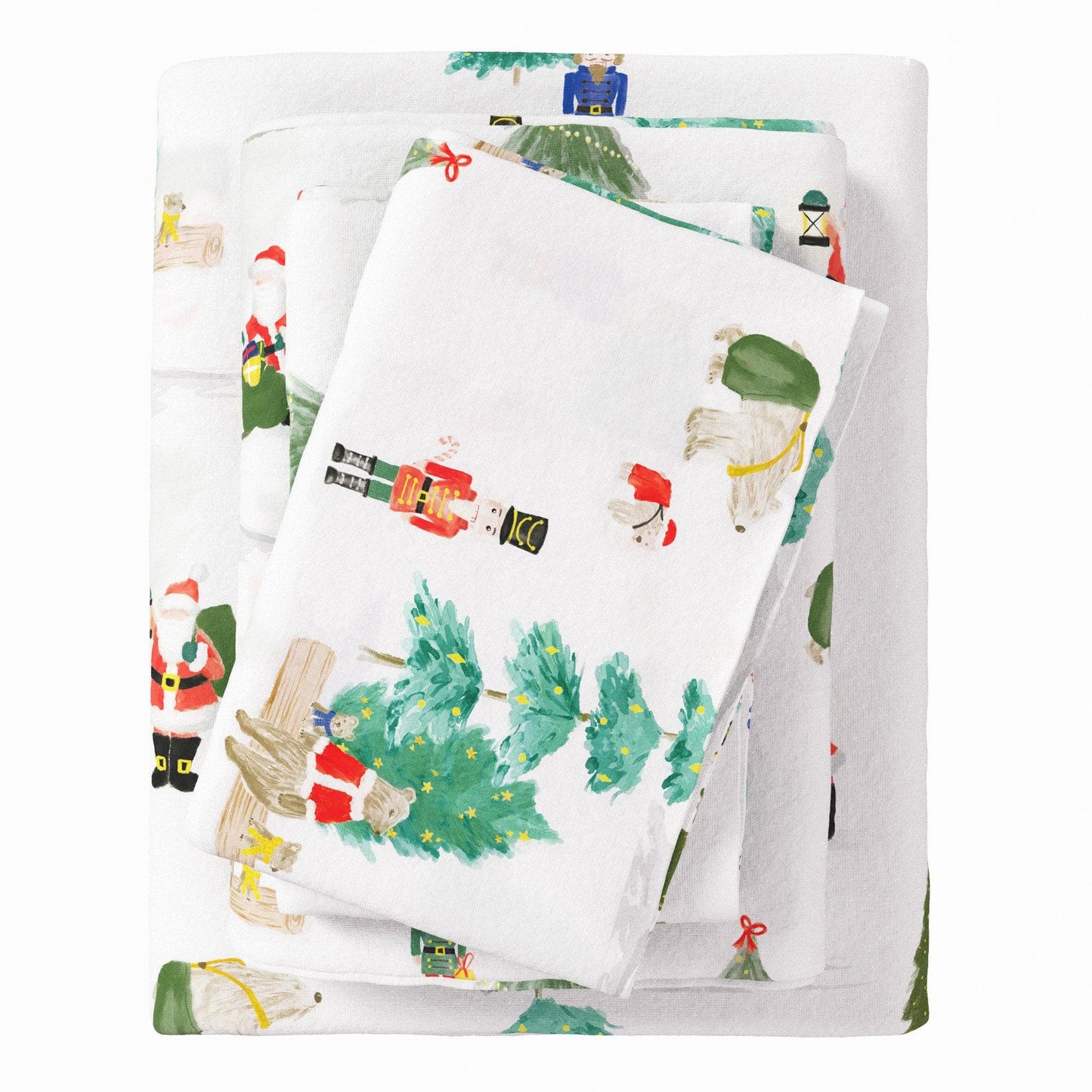 4 - Piece Turkish Cotton Flannel Sheet - Fall & Christmas Sheets - Quahog Bay Bedding