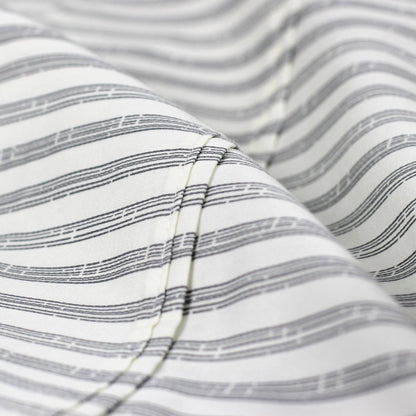400TC Bamboo Stripe Design Duvet Set - Coastal Classic Striped Bedding - Quahog Bay Bedding