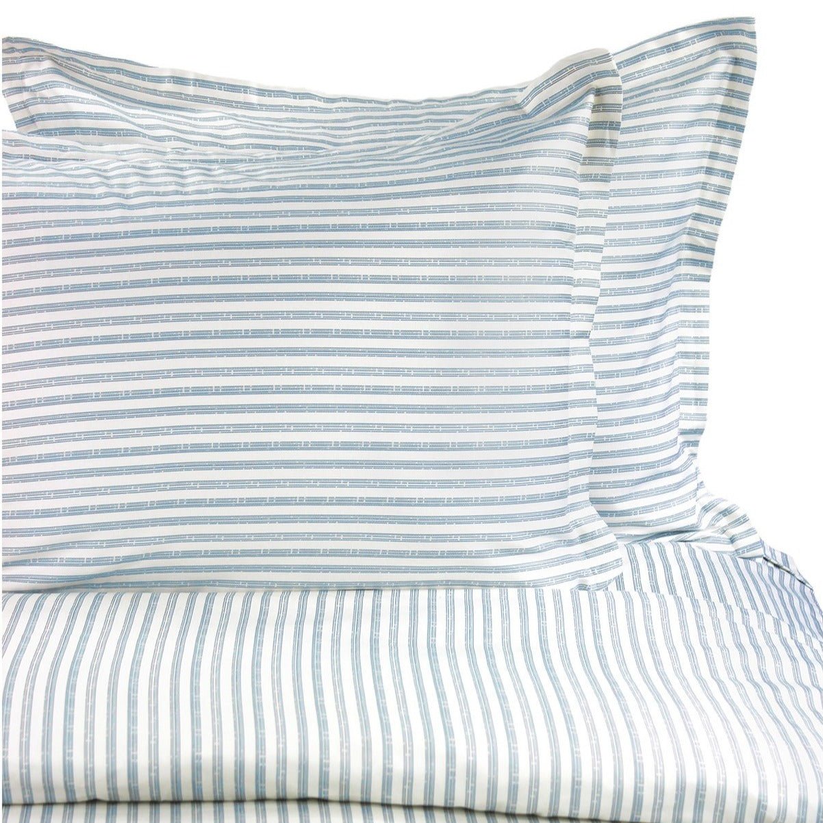 400TC Bamboo Stripe Design Duvet Set - Coastal Classic Striped Bedding - Quahog Bay Bedding