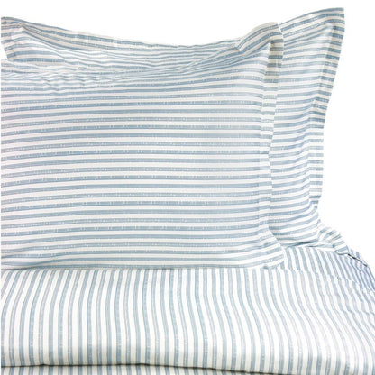 400TC Bamboo Stripe Design Duvet Set - Coastal Classic Striped Bedding - Quahog Bay Bedding