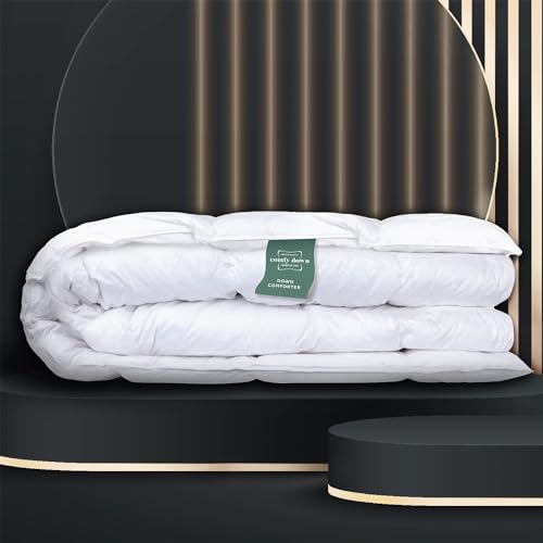 RoyalRest Comforter 750+ Fill Power European Goose Down, All-Season, Machine Washable