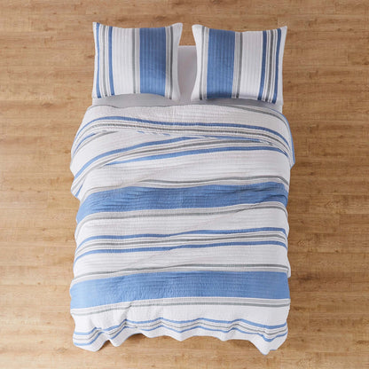 St Bart Stripe Quilt Set