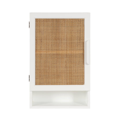 Ori Rattan Wall Cabinet with Cubby