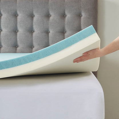 4" Gel Memory Foam with 3M Cover Mattress Topper