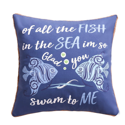 Laida Beach Fish, Sea, Me Pillow