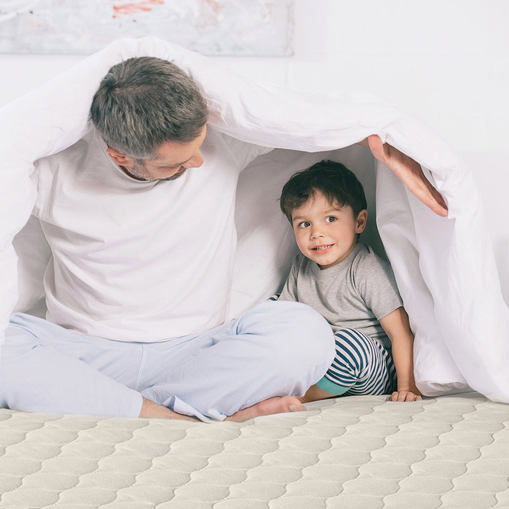 Whisper Organics GOTS-Certified Organic Cotton Quilted Mattress Pad - 17-Inch Deep Pocket