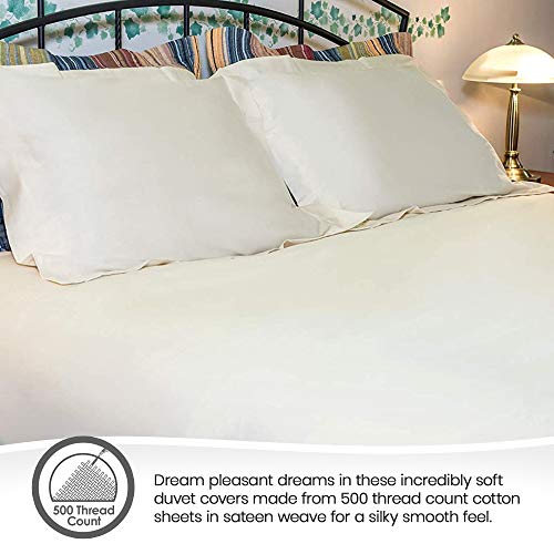 500TC Duvet Cover Set - 100% Organic Cotton - Quahog Bay Bedding
