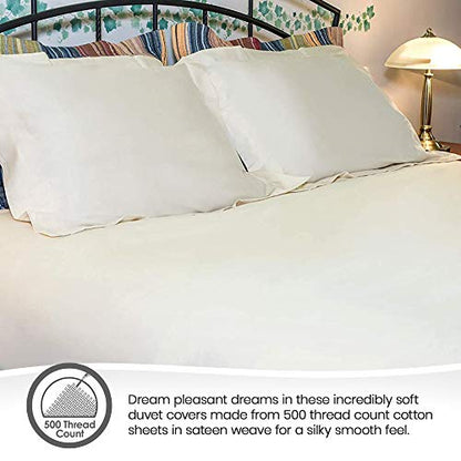 500TC Duvet Cover Set - 100% Organic Cotton - Quahog Bay Bedding