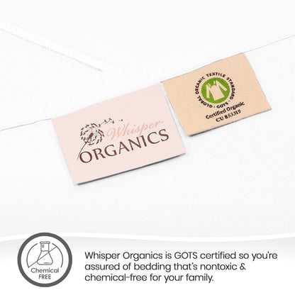 500TC Sateen Fitted Sheet - 100% Organic Cotton - Quahog Bay Bedding