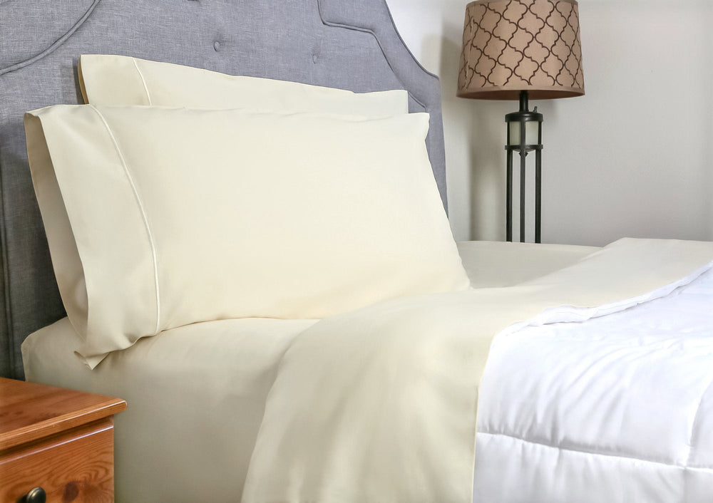 500TC Sateen Flat Sheets - 100% Organic Cotton - Quahog Bay Bedding