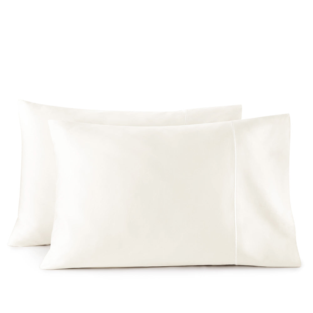 500TC Sateen Pillowcase Set - 100% Organic Cotton - Quahog Bay Bedding