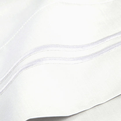 600 Thread Count Border Stripe Embroidered Pillowcases - Quahog Bay Bedding