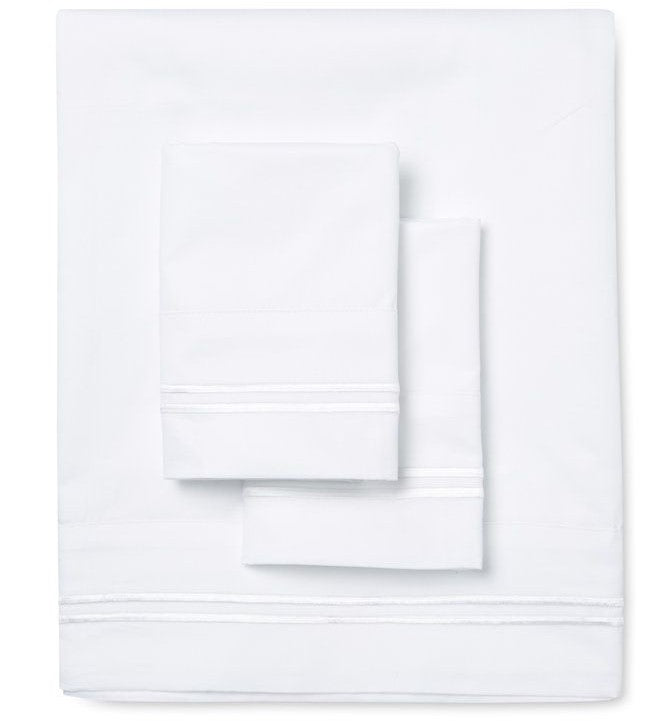 600 Thread Count Border Stripe Embroidered Sheet Set - Quahog Bay Bedding