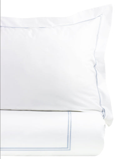 600 Thread Count Double Stripe Embroidered Duvet Set - Quahog Bay Bedding