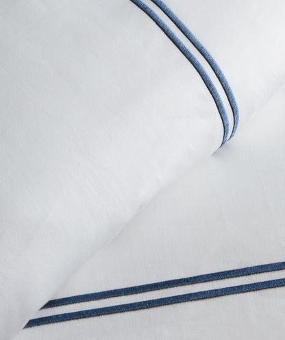 600 Thread Count Double Stripe Embroidered Duvet Set - Quahog Bay Bedding