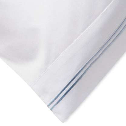 600 Thread Count Double Stripe Embroidered Pillowcases - Quahog Bay Bedding