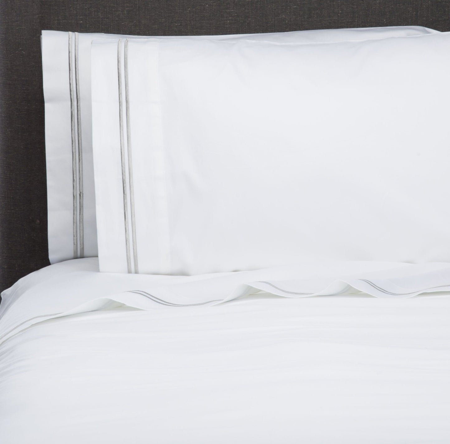 600 Thread Count Double Stripe Embroidered Sheet Set - Quahog Bay Bedding