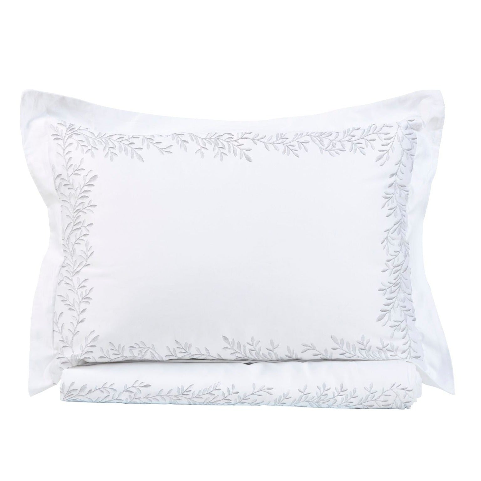 600 Thread Count Floral Vine Embroidered Duvet Set - Quahog Bay Bedding