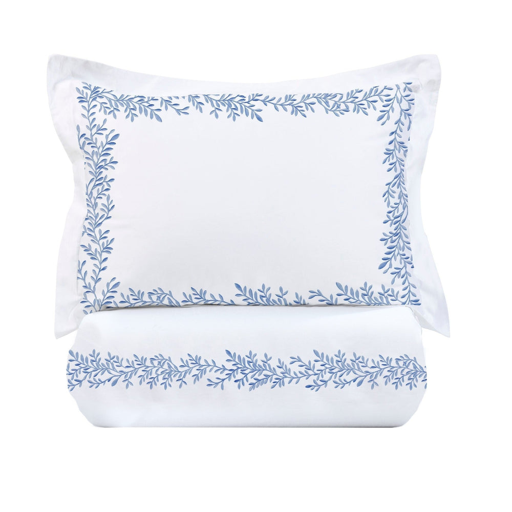 600 Thread Count Floral Vine Embroidered Duvet Set - Quahog Bay Bedding