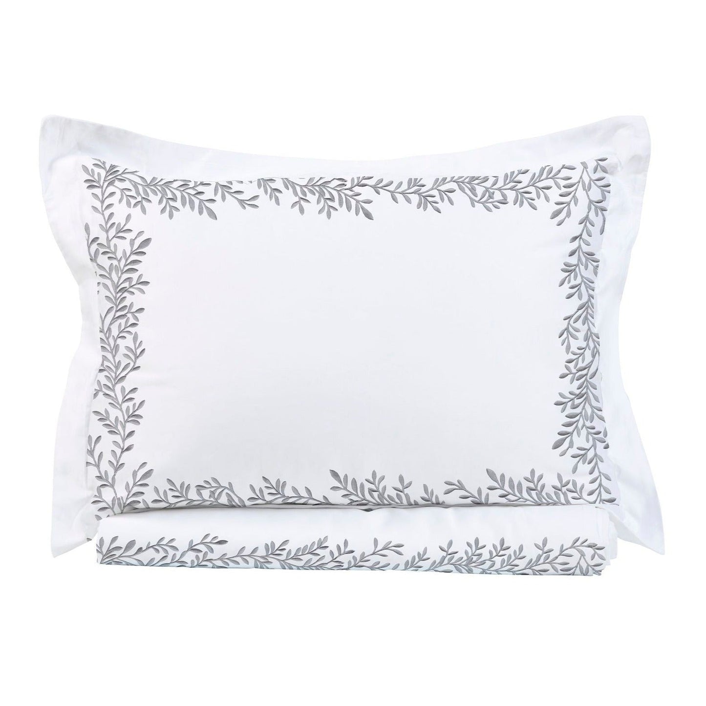 600 Thread Count Floral Vine Embroidered Duvet Set - Quahog Bay Bedding