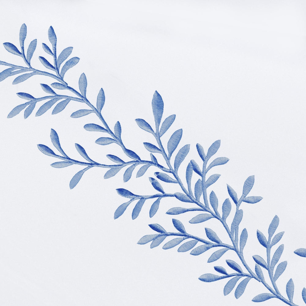 600 Thread Count Floral Vine Embroidered Euro Sham Pairs - Quahog Bay Bedding