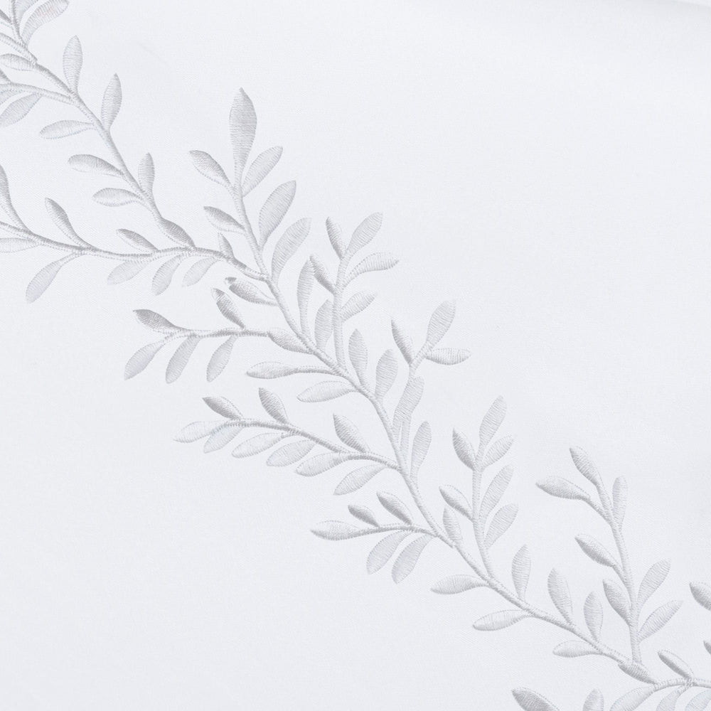 600 Thread Count Floral Vine Embroidered Euro Sham Pairs - Quahog Bay Bedding