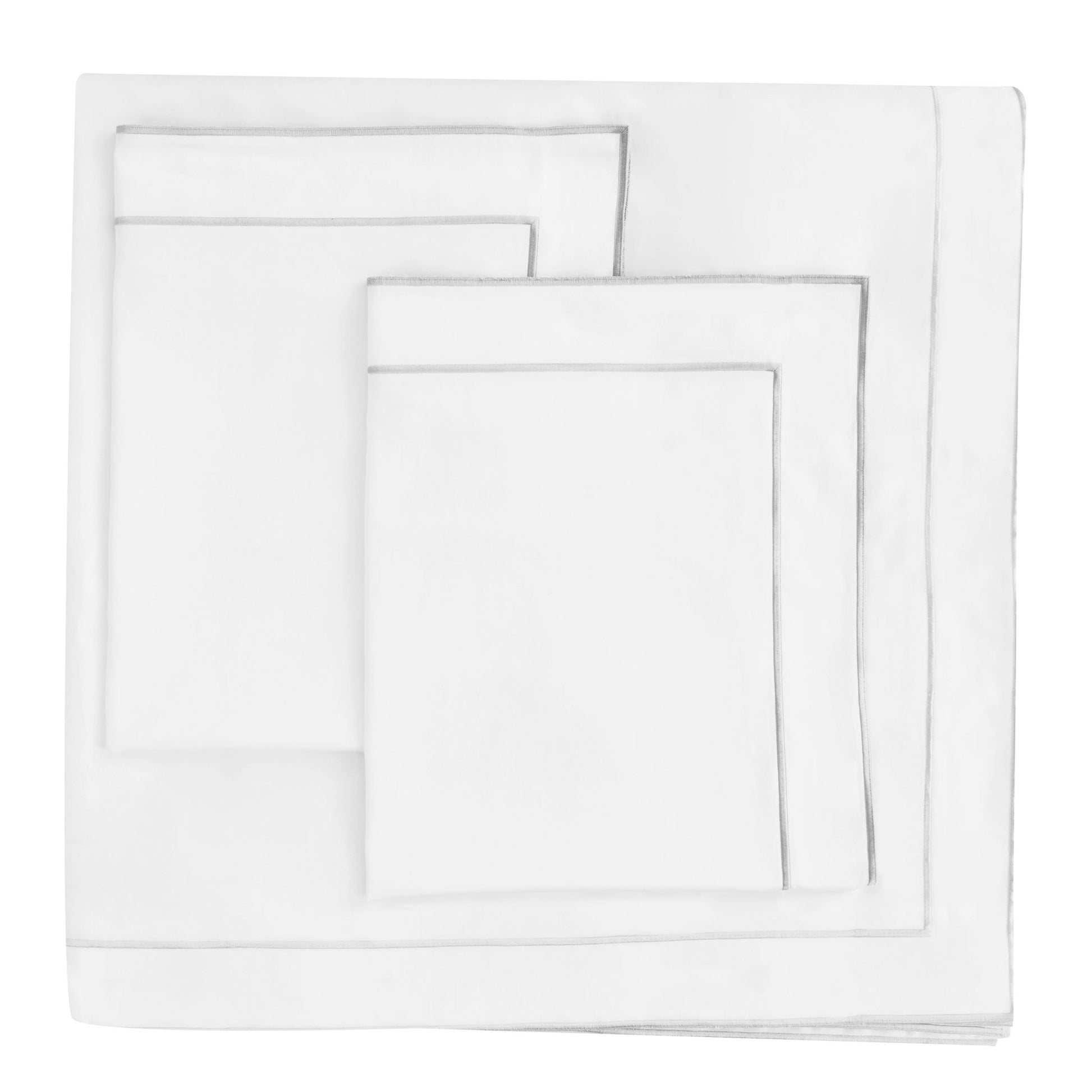 600 Thread Count Framed Sateen Embroidered Cotton Duvet Set - Quahog Bay Bedding