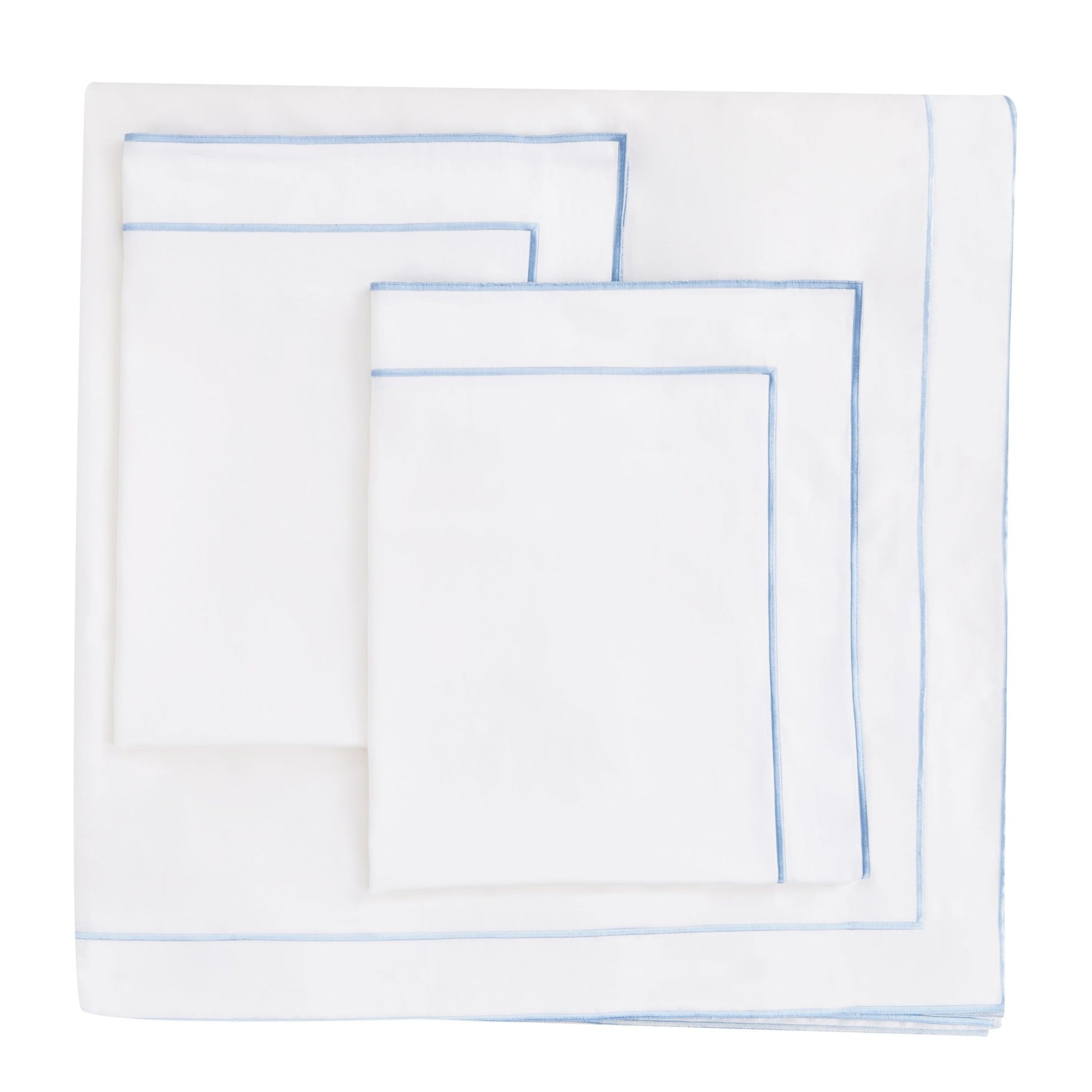 600 Thread Count Framed Sateen Embroidered Cotton Duvet Set - Quahog Bay Bedding