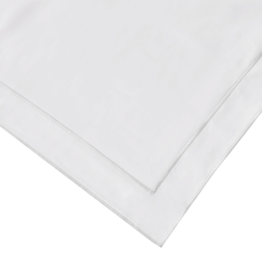 600 Thread Count Framed Sateen Embroidered Cotton Euro Sham Pair - Quahog Bay Bedding