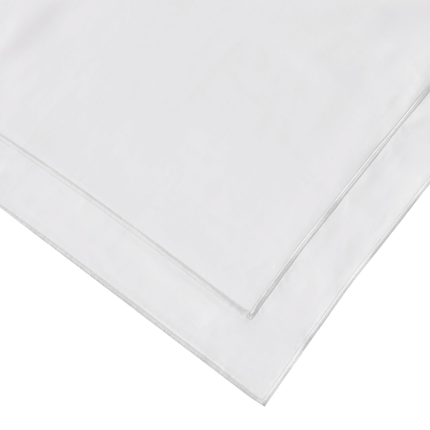 600 Thread Count Framed Sateen Embroidered Cotton Euro Sham Pair - Quahog Bay Bedding
