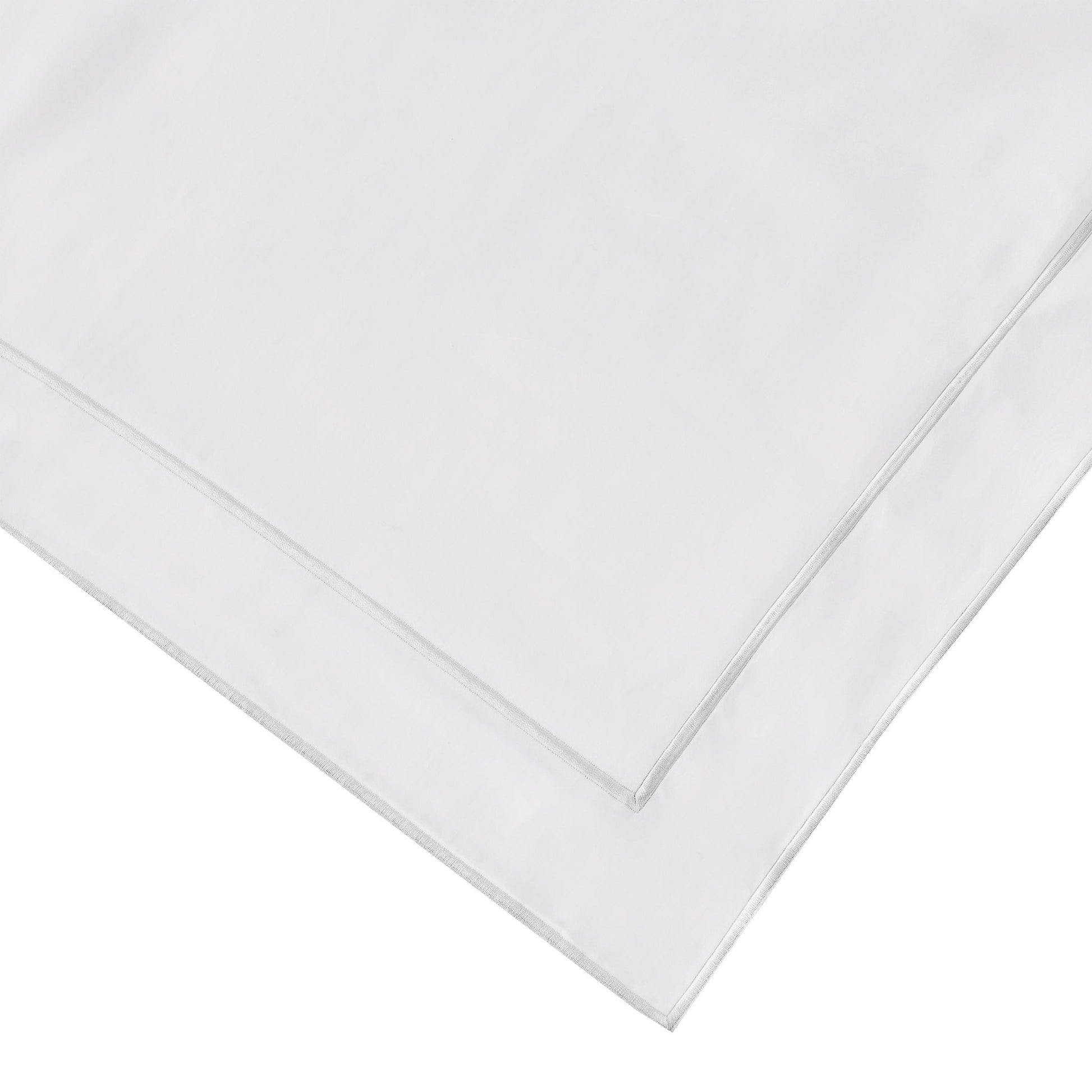 600 Thread Count Framed Sateen Embroidered Cotton Euro Sham Pair - Quahog Bay Bedding